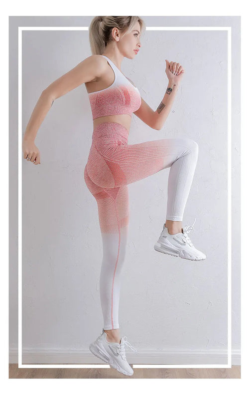 Workout Sets Two Piece Outfits for Women Clothes Gym Yoga Seamles