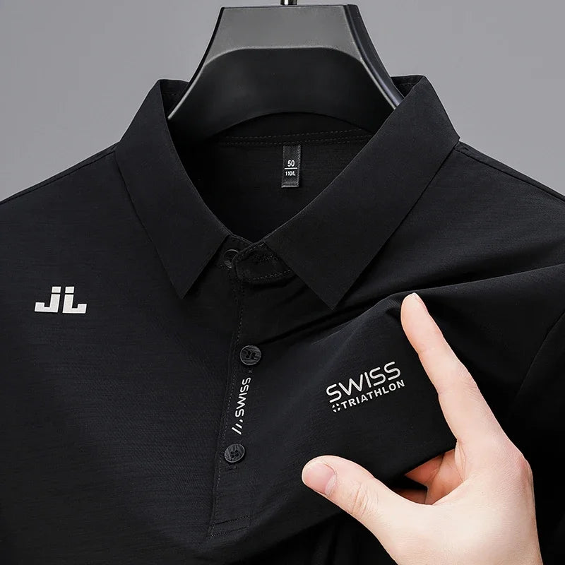 2026 New Men's Regular Fit Short Sleeve Polo Shirt Soft Comfortable