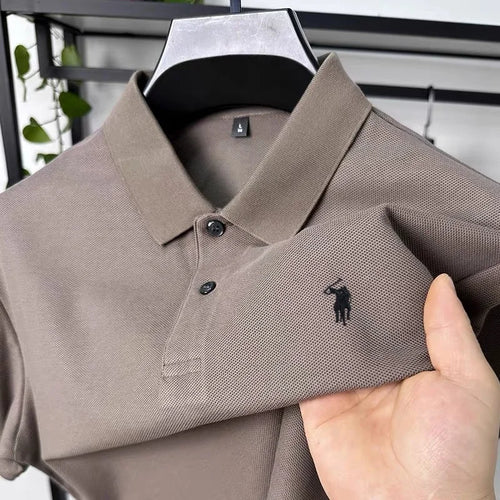 100% pure cotton T-shirt, summer new men's short sleeved business