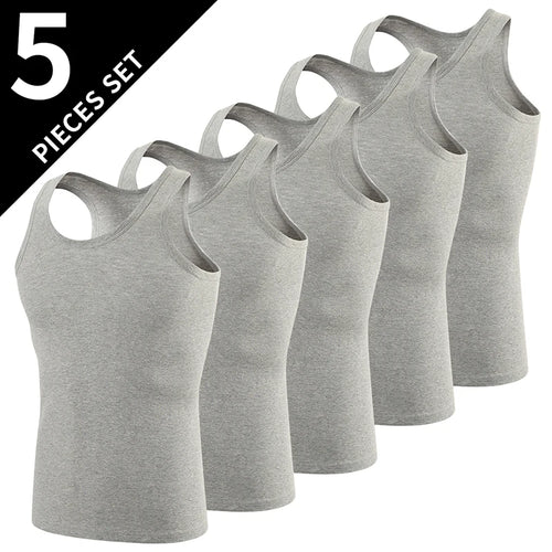 1/3 Pack Four Seasons Men's Cotton Joker Vest Teenagers Simple Fit