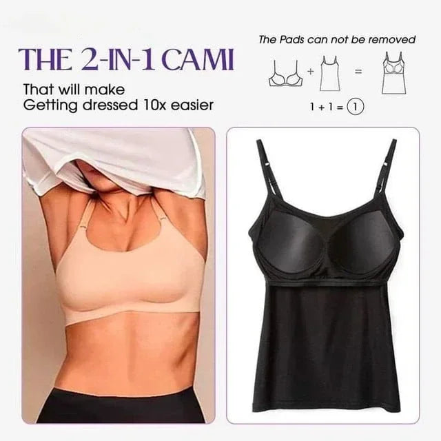 Cami Bra – Women's Camisole With Built In Padded Bra Vest Dropshipping