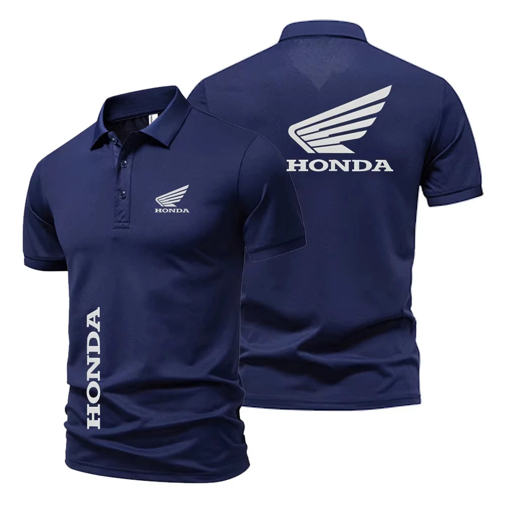 Men's and women's short-sleeved T-shirt Honda racing POLO T-shirt