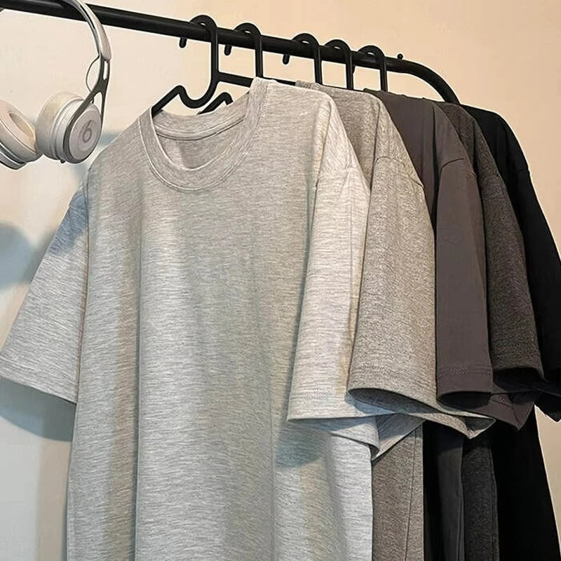 Summer 100% Pure Cotton Men's and Women's Casual Sports Loose Soft