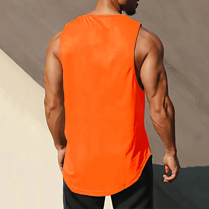 Summer Mesh Quick Dry Gym Fitness Tank Tops Men's Casual Moisture