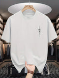 100% pure cotton men's casual loose fashion faith pattern print