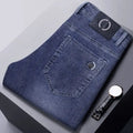 New Autumn Winter Mens Business Casual Jeans Straight Leg Fashion