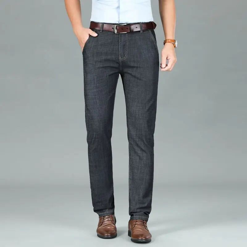 2026 New Seasons Lightweight Fit Straight Men's Jeans Classic Business