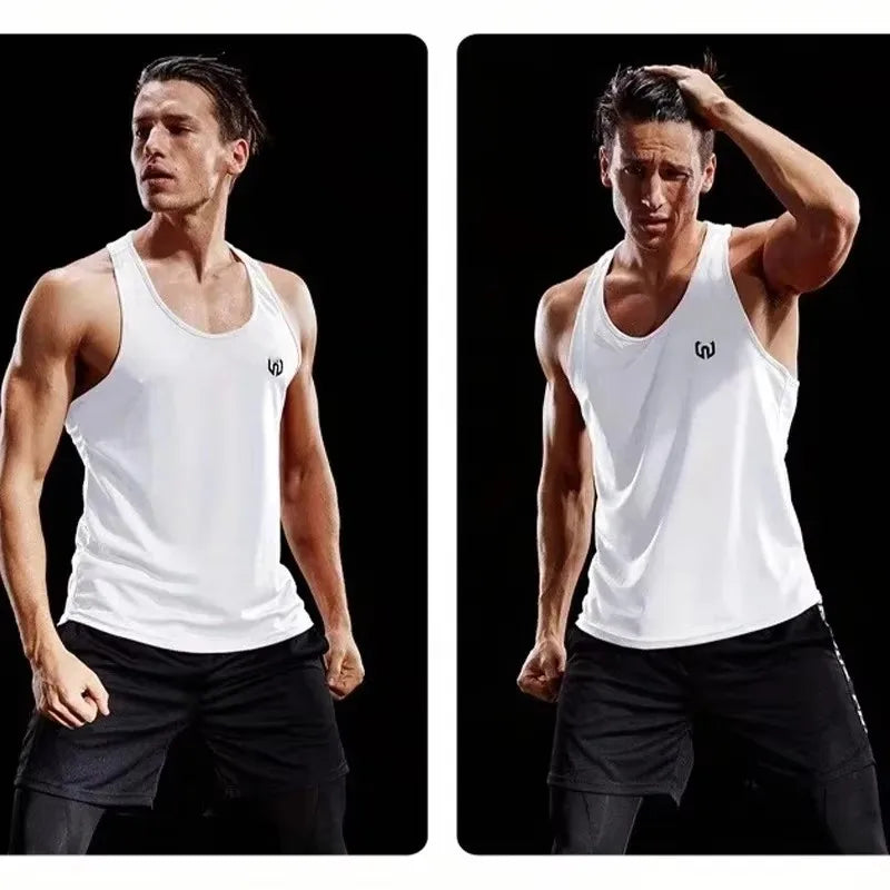 1PC Adult Men Women Running Outdoor Shirts Tight Gym Tank Top Fitness