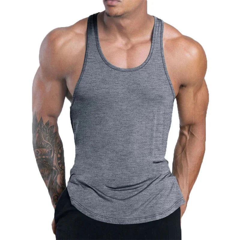 NEW Men's Fitness Tank Top Summer Training Undershirt men Basketball