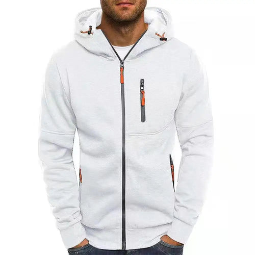 Men's Hoodies Long Sleeve Sweatshirt Zipper Design Hooded Sweatshirt