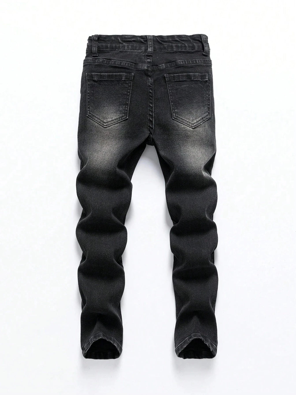 1-Piece Men's All-Season Snowflake Washed Fashion Jeans, Stretchy