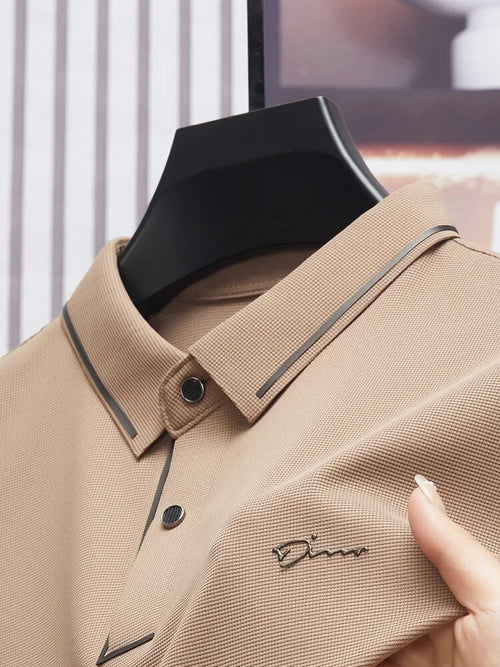 Men's New Polo Shirt Seamless Premium Luxury Cool Fabric Business