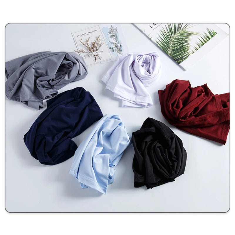 Men's Thin Short Sleeve Without Summer Solid Color T shirt Trace Slim