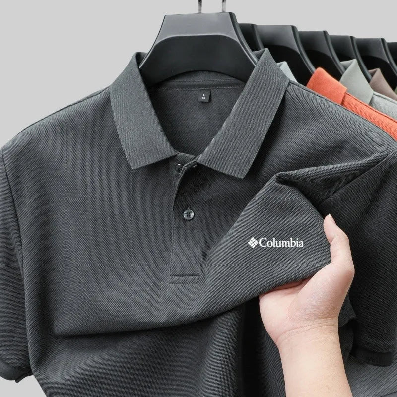 Summer Men's  Luxury Short SleevePrint  Polo Shirt Exquisite   Casual