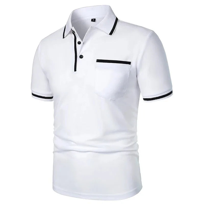Summer Men's Short Sleeve Breathable T Shirts Solid Color Lightweight