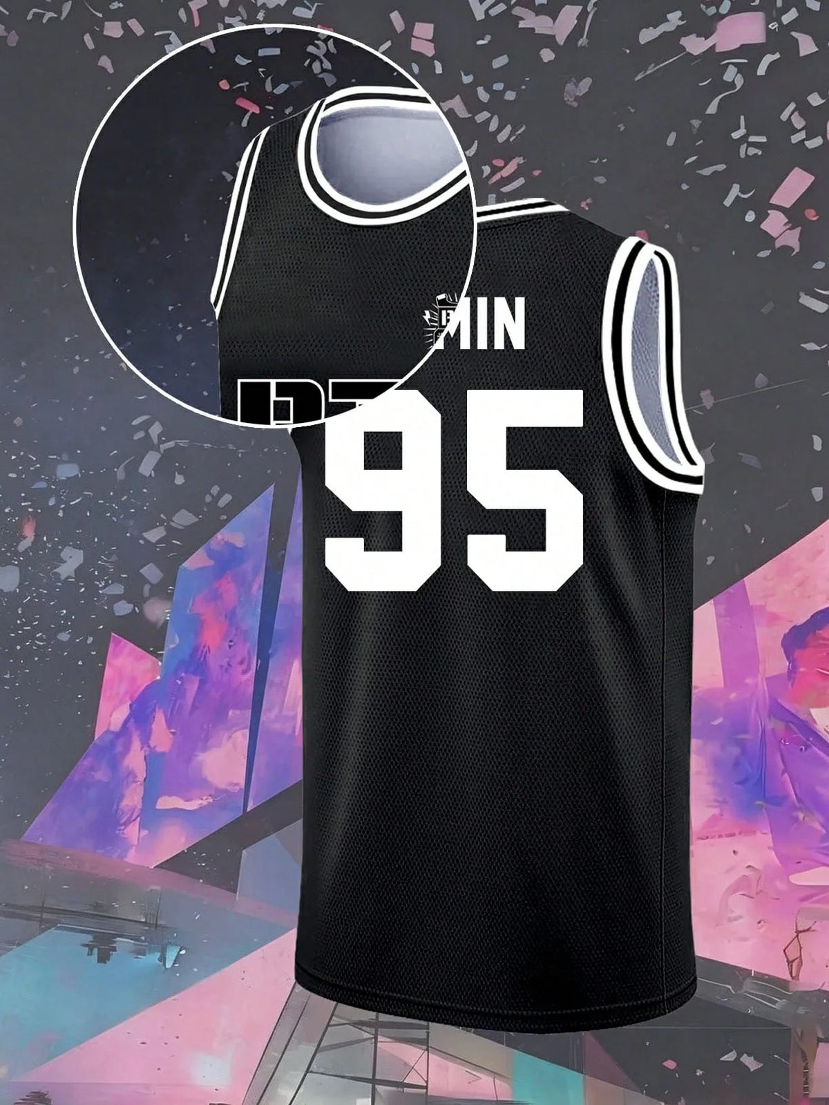 Men #92 Jersey Black Mesh Sleeveless Basketball Style Tank ARMY Fan
