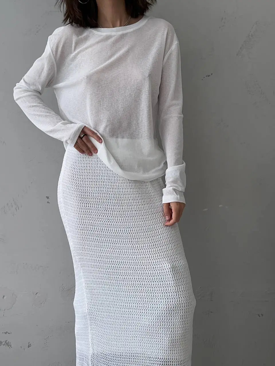 Hirsionsan 2025 Basic soft  T Shirts Women Summer autumn Long Sleeves
