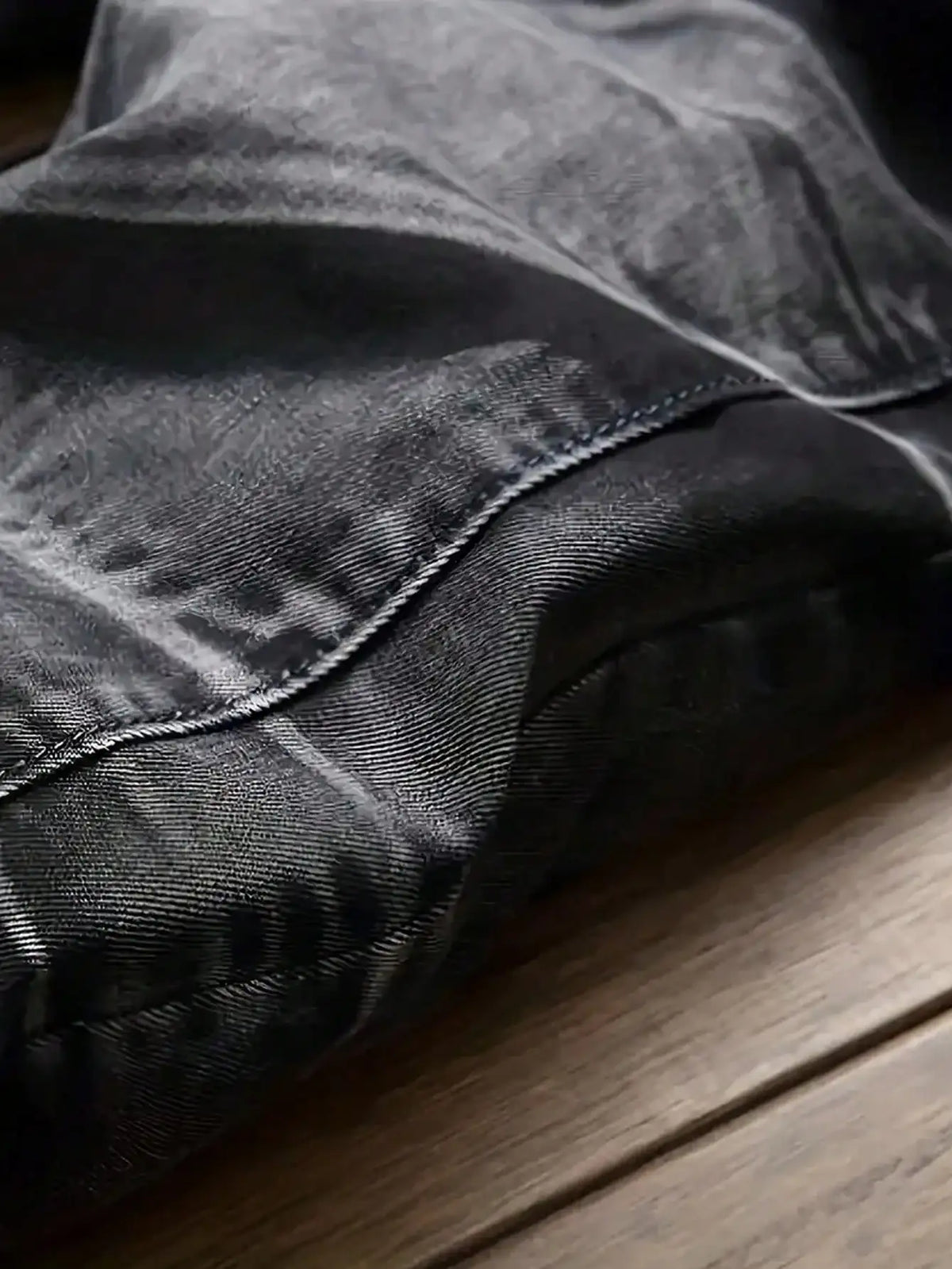 Men's Jeans Black And White Slim Fit Stretch Denim Pants Casual Mid