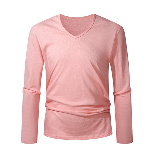 100% Cotton Men T Shirt Long Sleeve High Quality Male Tshirt Casual
