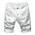 2024 New Summer Men's Casual Fashion Straight Denim Shorts Simple