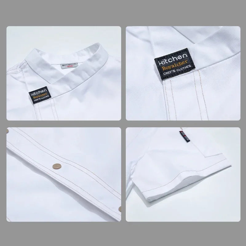 Men Head Chef Food service Kitchen Cooking Costume Pizzaiolo Cook