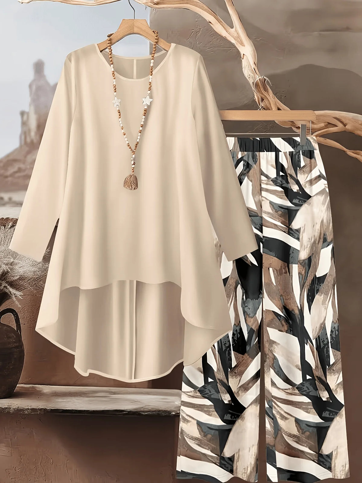 Casual Plus Size 2 Piece Set Women Outfit 2026 Fall Winter Summer Long