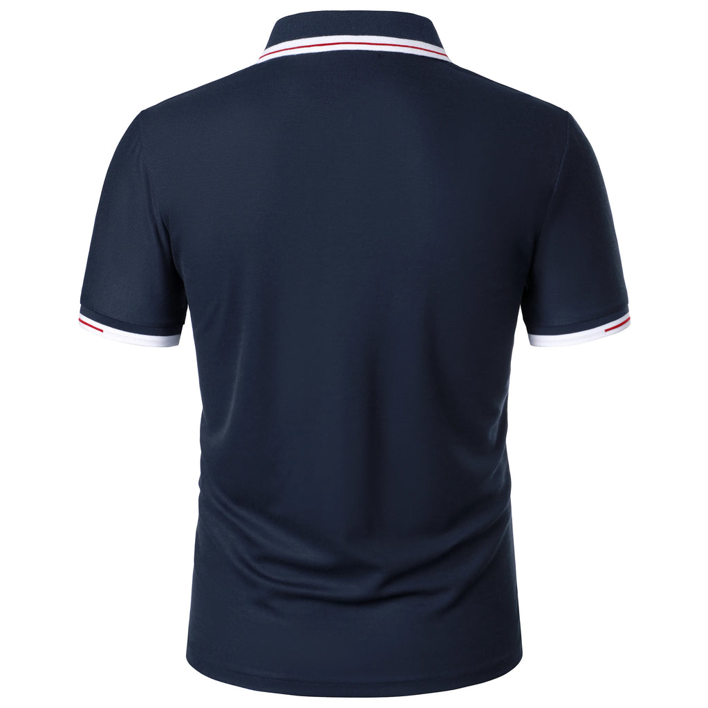 Men's new Polo shirt T-shirt summer men's short-sleeved intercolored