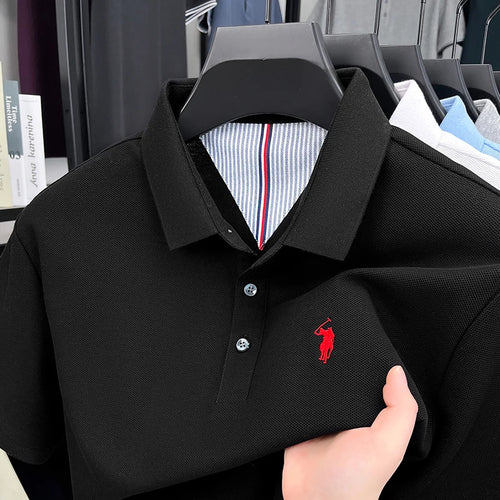 100% pure cotton short sleeved men's polo shirt summer fashion
