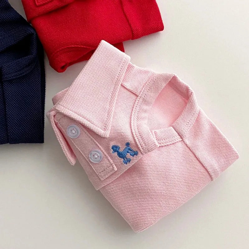 New Pet Dog Polo Shirt Dog Cool Clothes Soft Breathable Yorkie