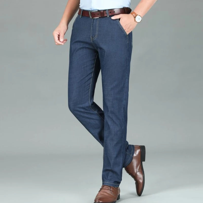 2026 New Seasons Lightweight Fit Straight Men's Jeans Classic Business