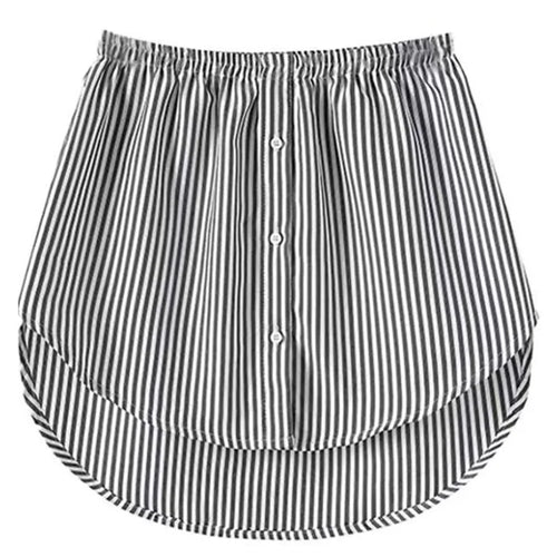 Plus Size 5XL Shirt Extenders Women Fake Shirt Tail Irregular Skirt