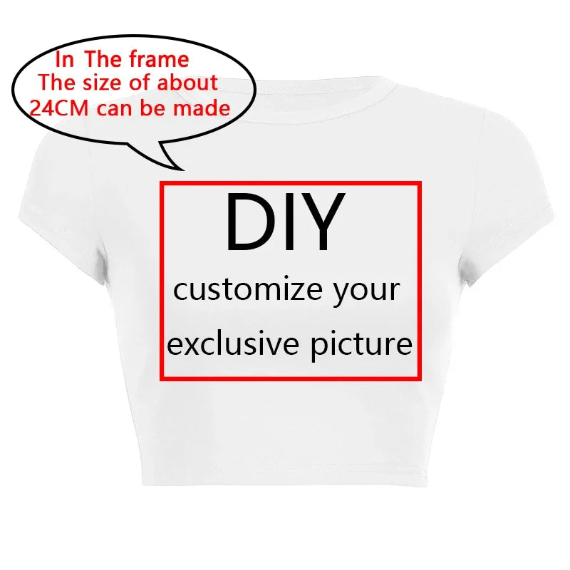Diy Your Own Design Print Pattern Customize Summer Short Sleeve O Neck