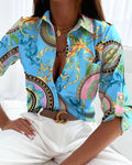 Elegant Women Blouse 2023 Spring and Autumn Temperament Top Long