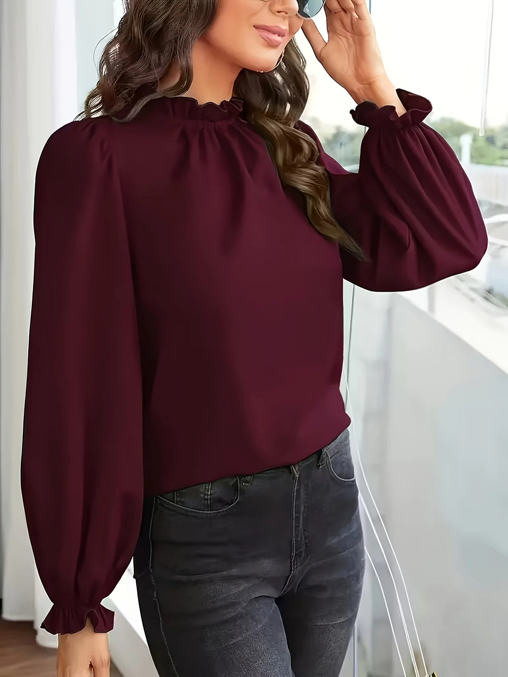 Temperament Loose Woman Shirt Fashion Casual Blouse Elegant Long