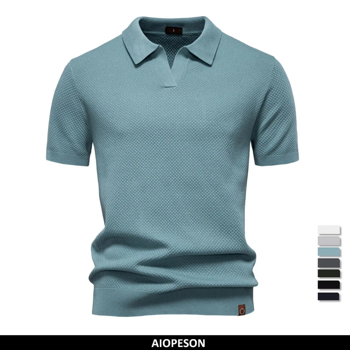 2025 New Summer Premium Solid Color Men's Golf Polo Shirt for Collared