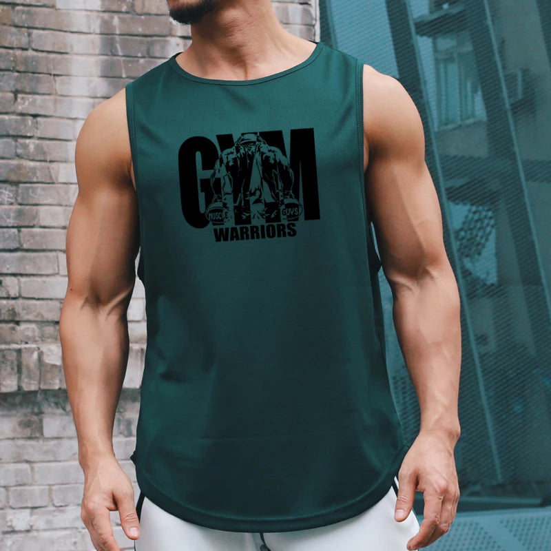 Summer Mesh Quick Dry Gym Fitness Tank Tops Men's Casual Moisture