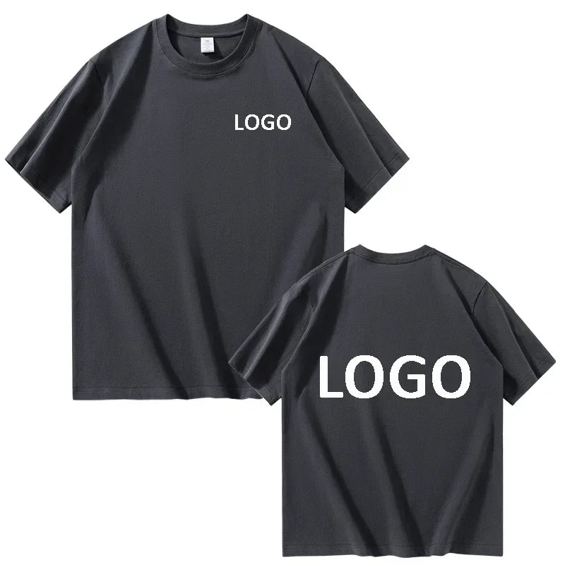 Customized 100% Cotton Printed T-shirts Men Fashion Short Sleeve