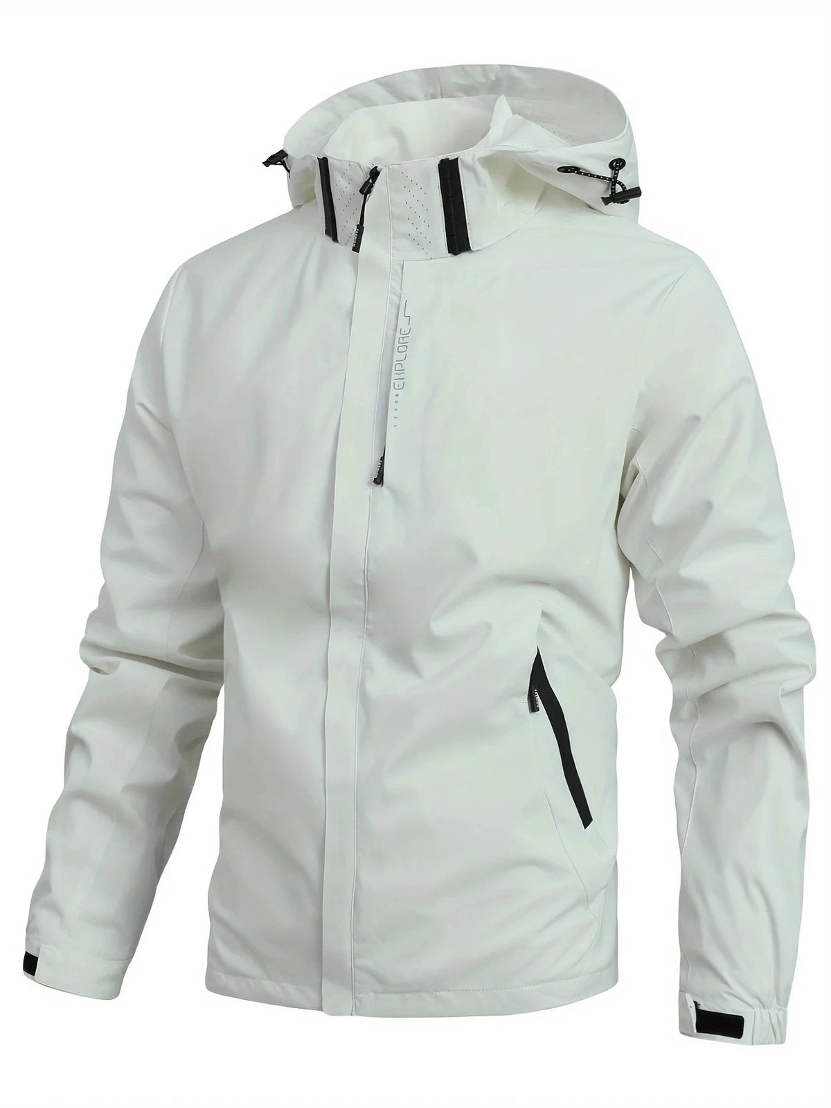 Men's Waterproof Rain Jacket Lightweight Outer Hooded Outdoor Raincoat