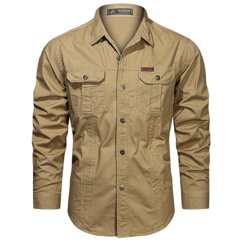 2023 Spring Shirts Men Long Sleeve Casual Cotton Shirt High Quality