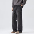 Korean Retro Men's Stretch Jeans Autumn Winter Fashion Straight Leg