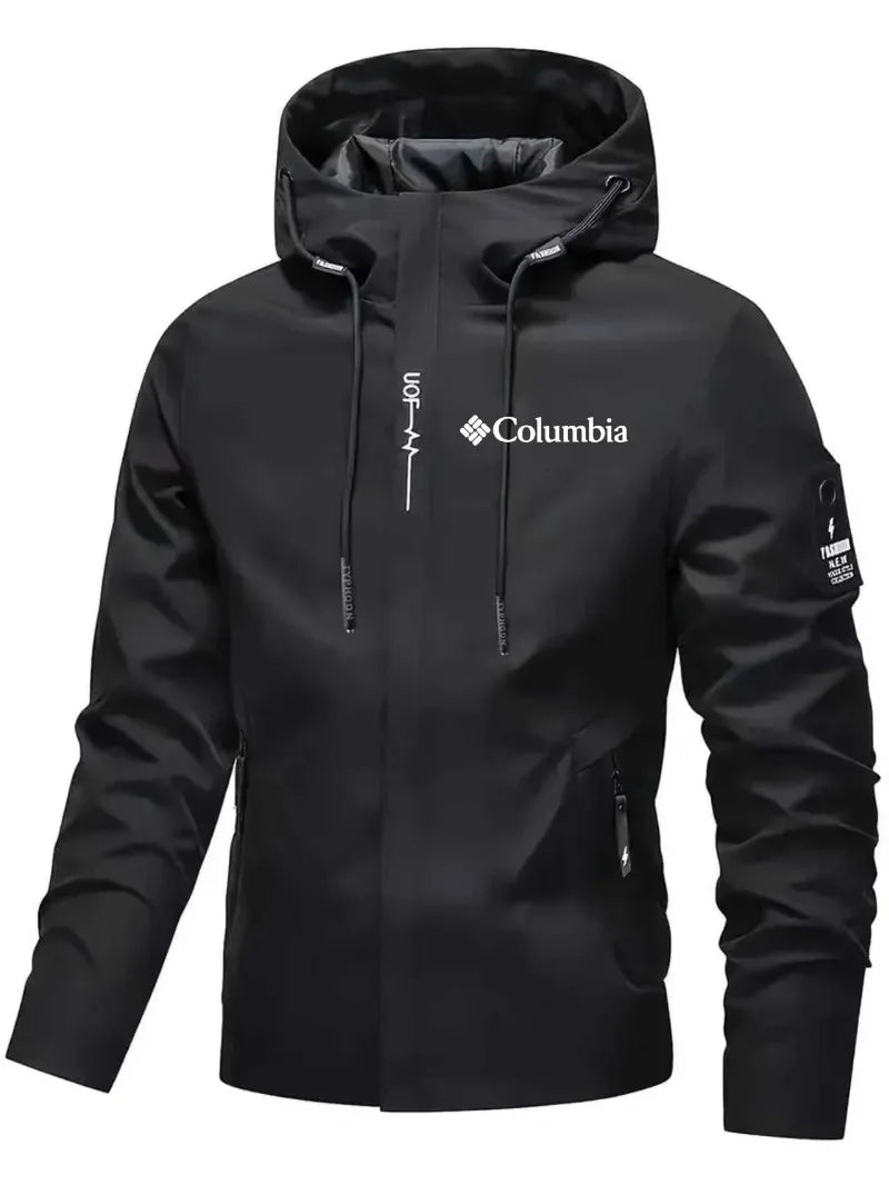 2026 Men's Waterproof Raincoat Hooded Lightweight Cycling Jacket