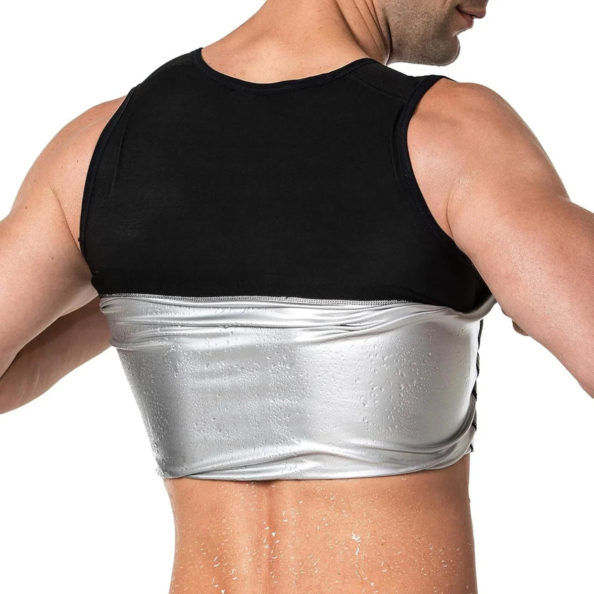 1PC Sauna Shirt for Men, Short Sleeve Sauna Sweat Body Shaper Mens