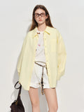 FSLE【Premium Series】Women's French Loose Fit Cotton Shirt Long Sleeve
