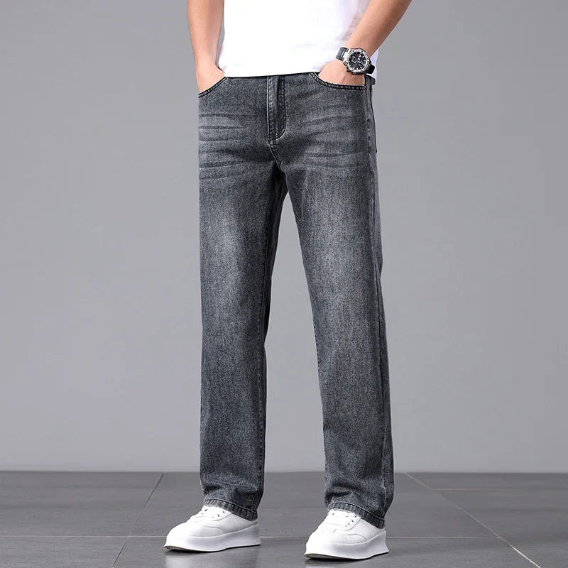 New Jeans for Men in Spring and Summer 2025 Cotton Elastic