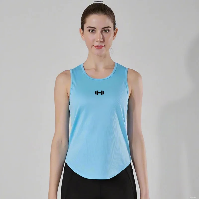 Summer Women's Gym Tank Tops Fitness Training Clothing Quick-drying