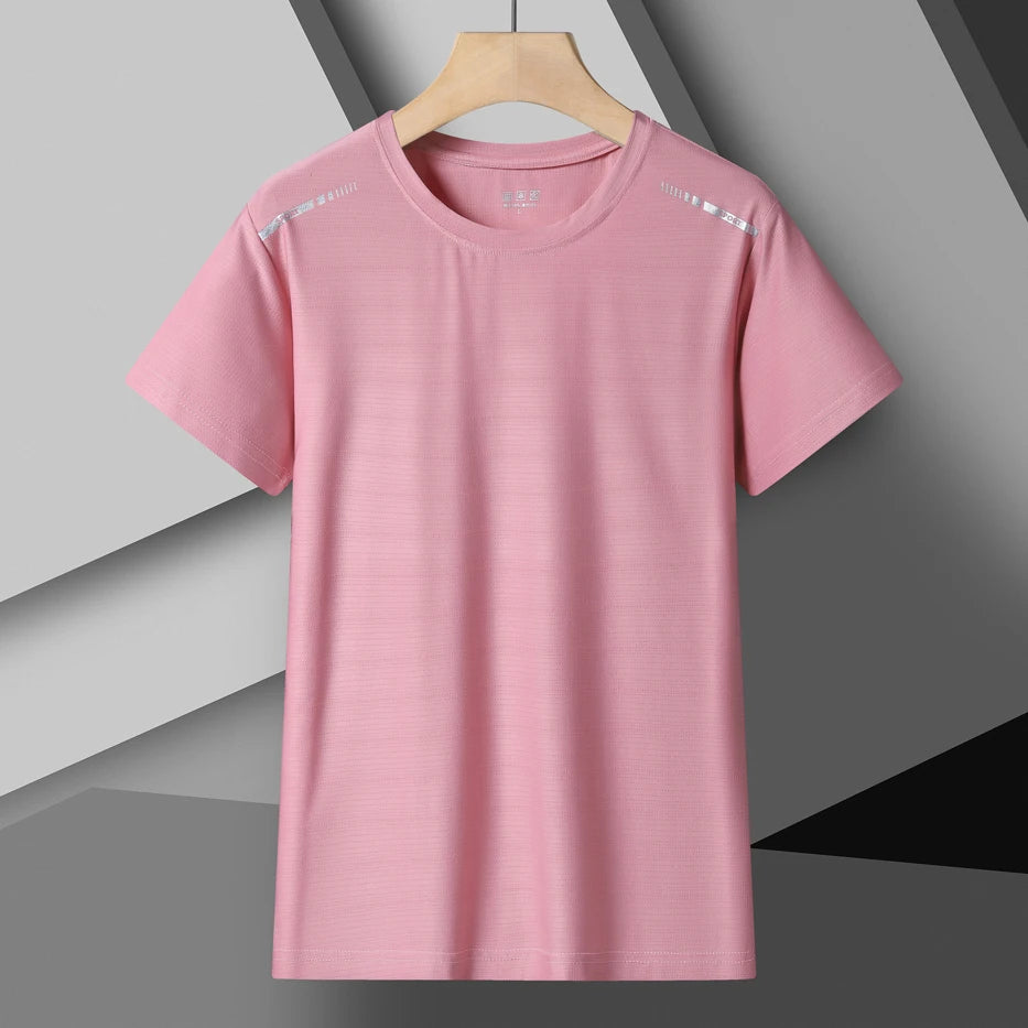 Women Running T-Shirt Reflective High Elastic Breathable Running