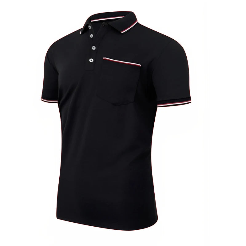 2025 Men's Polo Summer Short Sleeve Casual Breathable Comfortable Polo