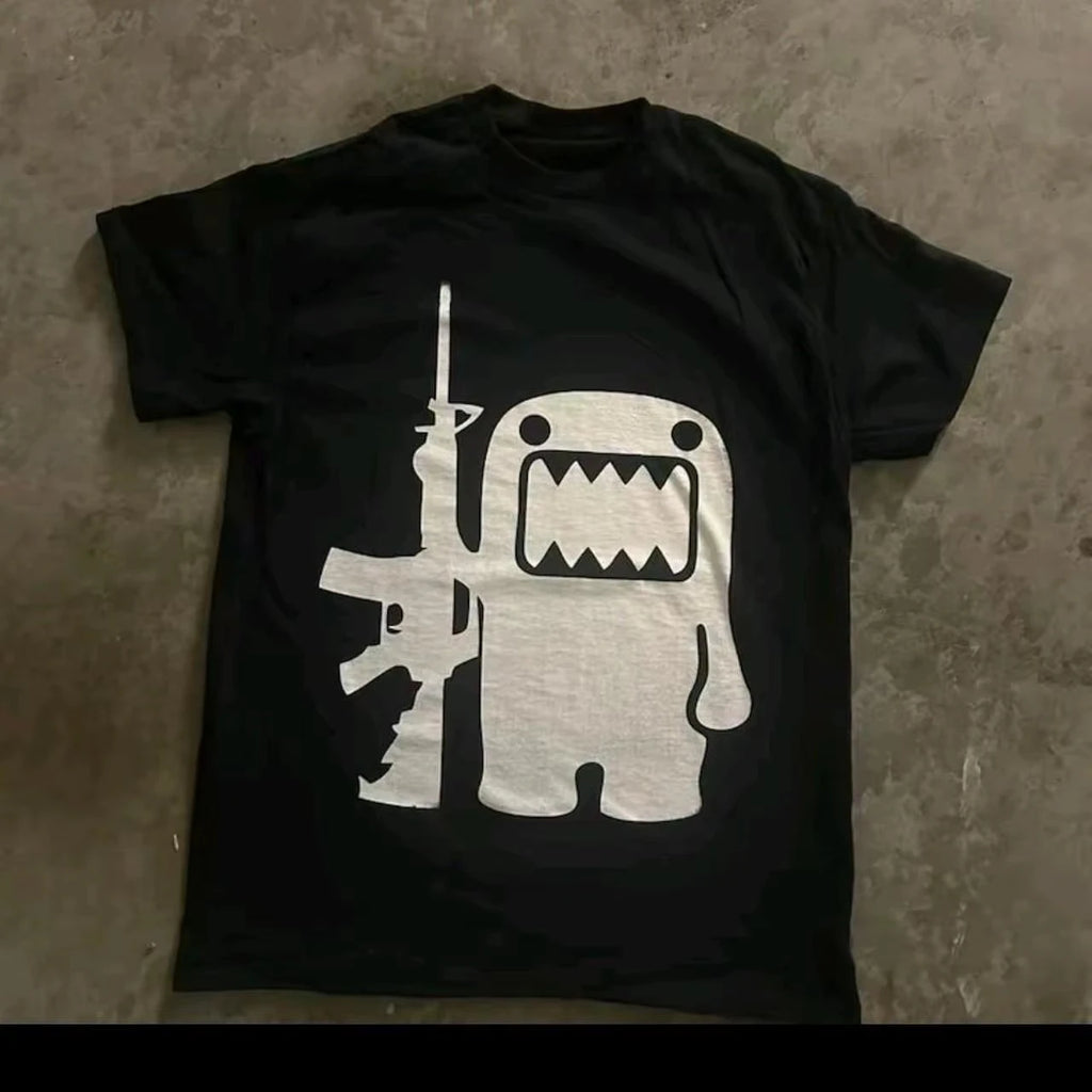 2025 Summer Rhinestone Funny Pattern Daily T-Shirts Men and Women