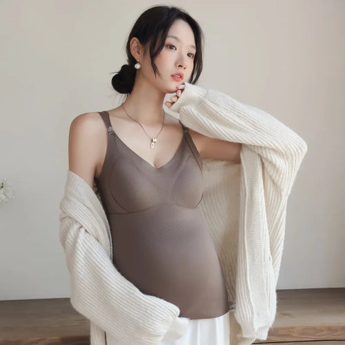 New Fashion Pregnant Women's Warm Vest Wear A Top Autumn And Winter No