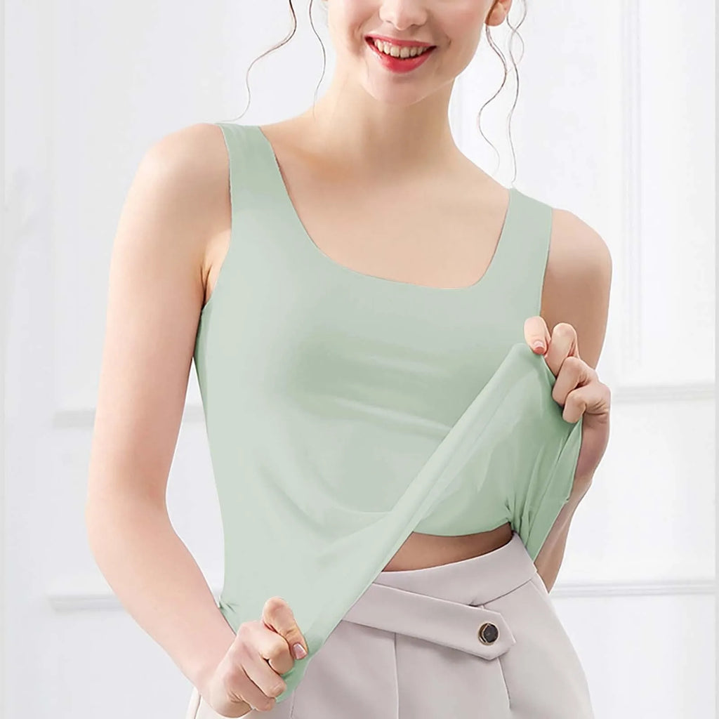 Women's Summer Thin Seamless Vest Imitation Ice Silk Tank Top